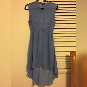 Powder Blue Hi-Lo Dress
